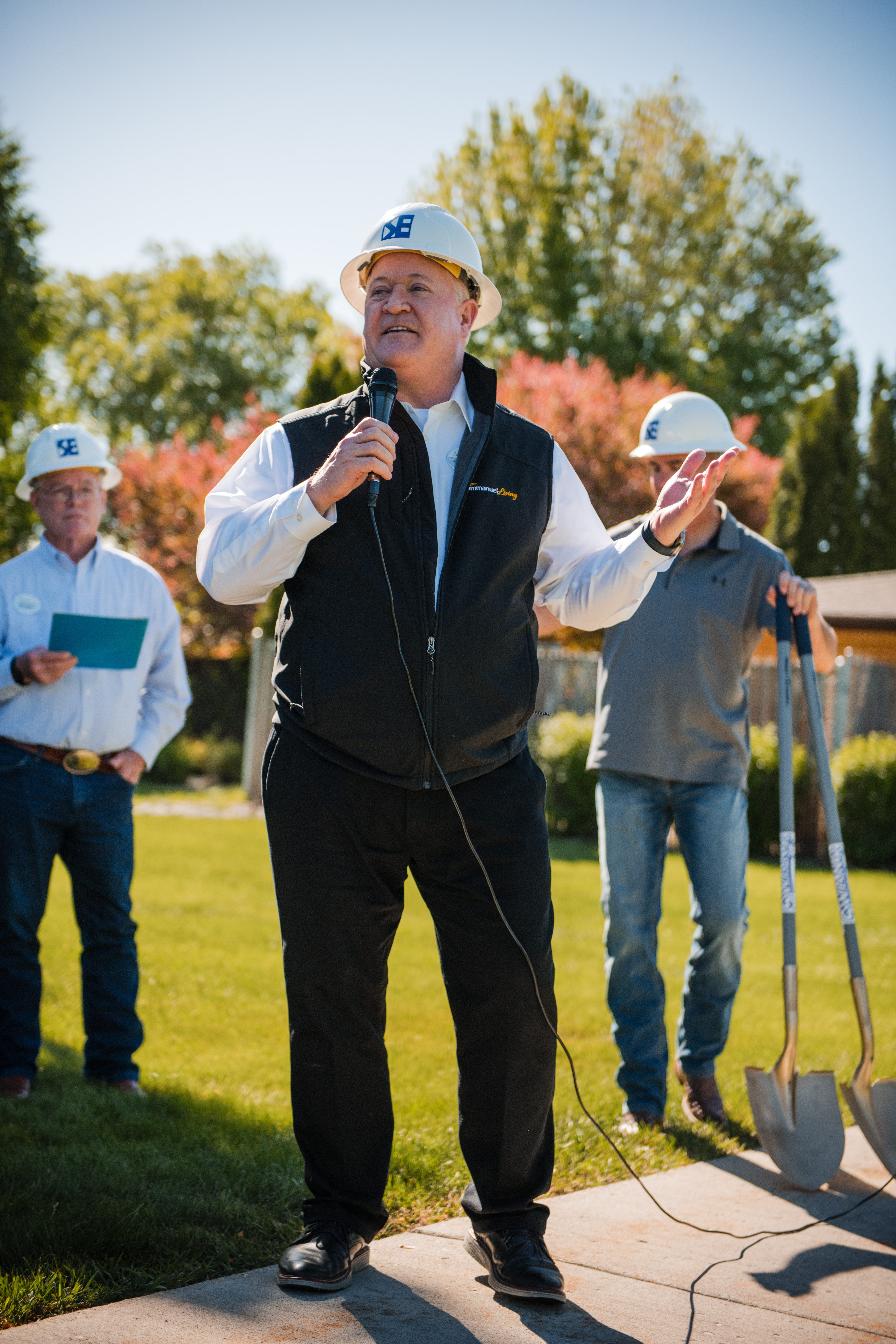 Jason Cronk, President & CEO giving remarks.