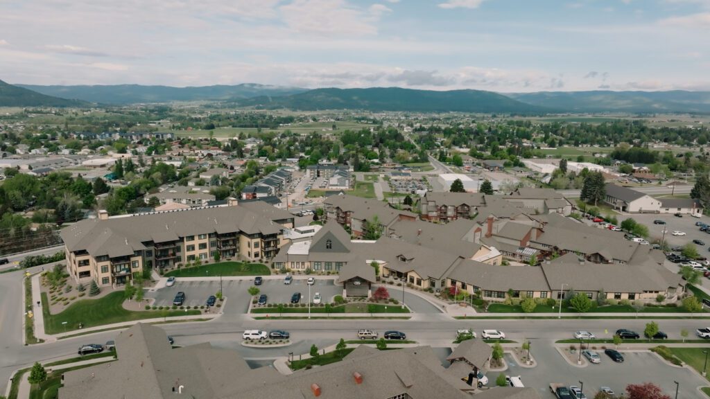 Immanuel Living at Buffalo Hill. Life Plan Community Aerial Photo.